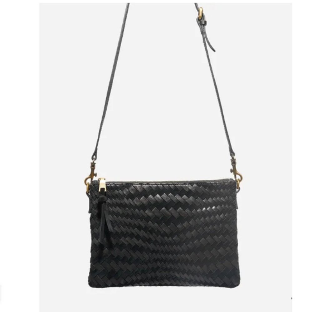 Johnny Was Woven Leather Crossbody